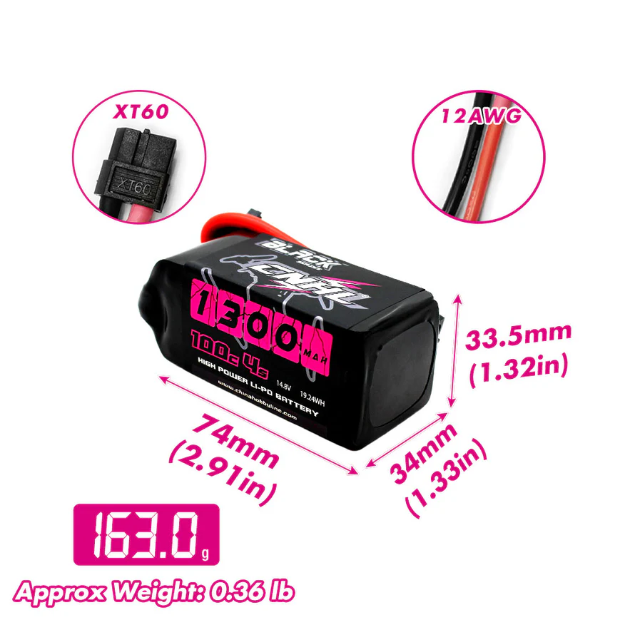 2PCS CNHL 4S 14.8V Lipo Batter - Drone Battery 4S ulasan dan harga