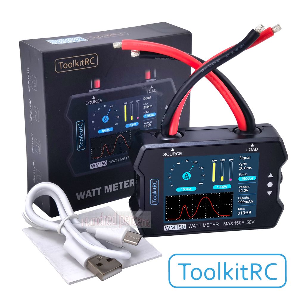 ToolkitRC WM150 150A 50V Watt  - Drone Battery Voltage Checker ulasan dan harga