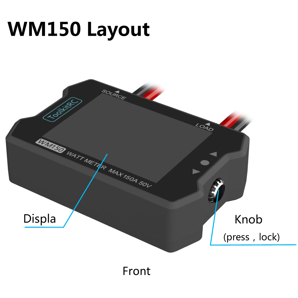 ToolkitRC WM150 150A 50V Watt  - Drone Battery Voltage Checker ulasan dan harga