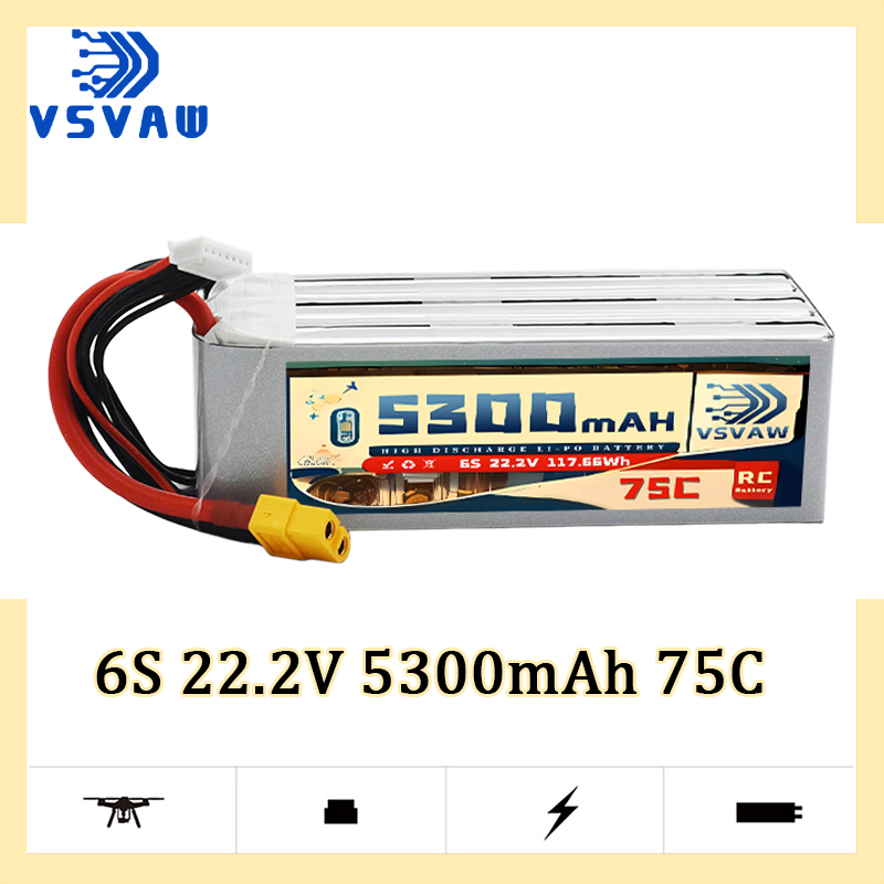 VSVAW 6S 5300mAh Lipo Battery  - Drone Battery Plate ulasan dan harga