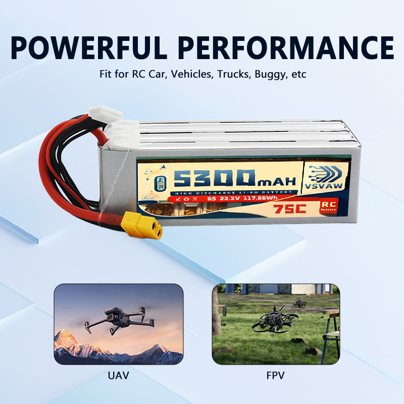 VSVAW 6S 5300mAh Lipo Battery  - Drone Battery Plate ulasan dan harga