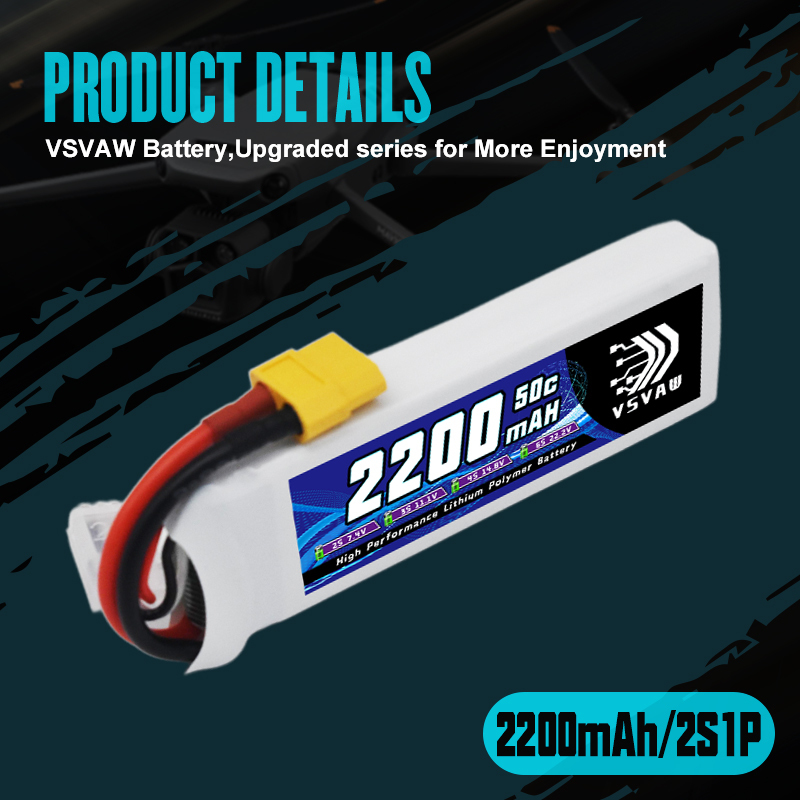 VSVAW 7.4V 2200mah 2S Drone Li - Drone Battery Plate ulasan dan harga