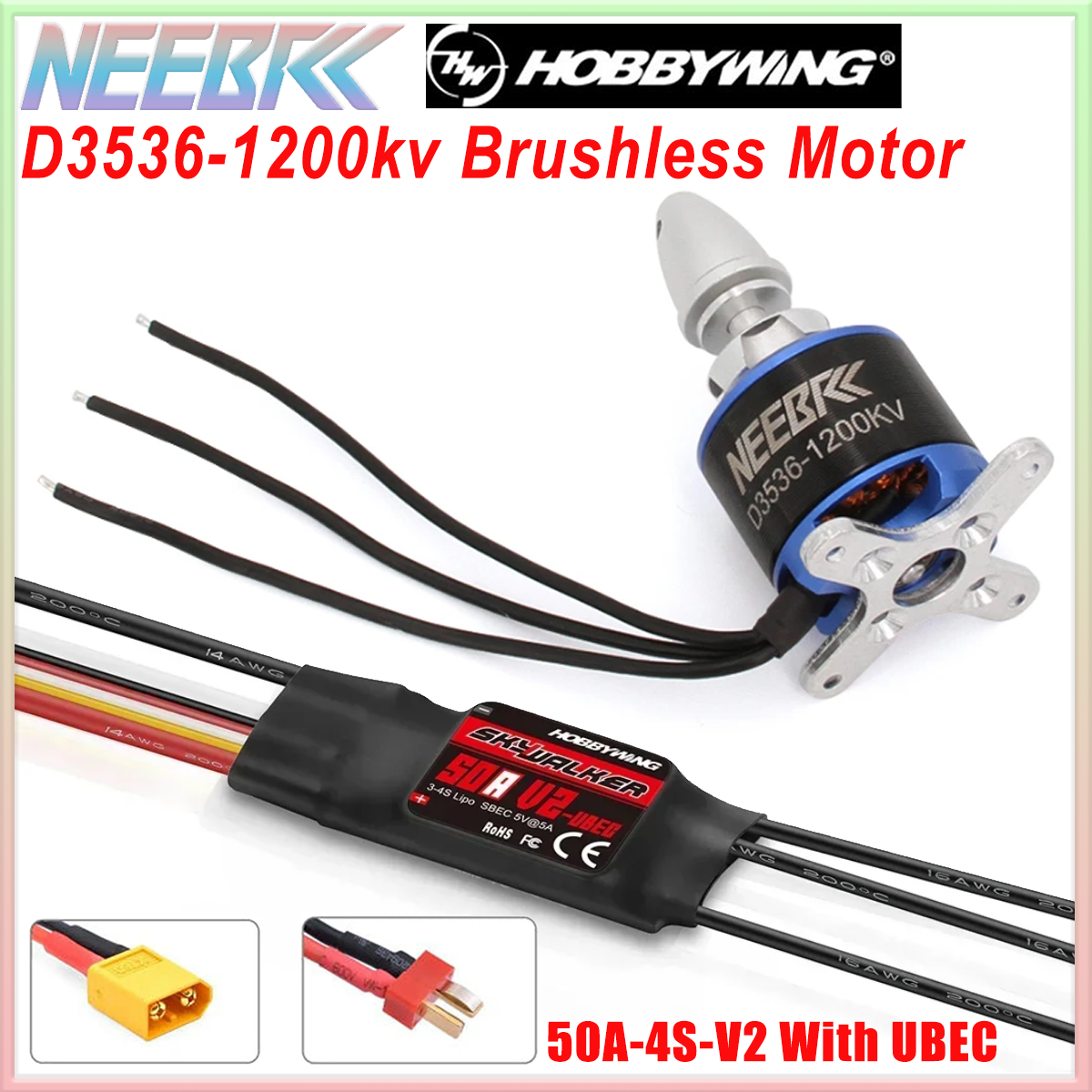 3536 1200KV Brushless Motor 2- - Drone Battery 4S ulasan dan harga