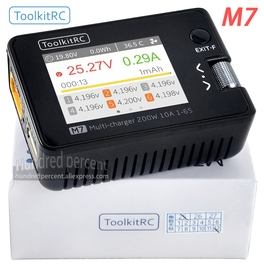 ToolkitRC M7 Charger Intellige - Drone Battery Voltage Checker ulasan dan harga