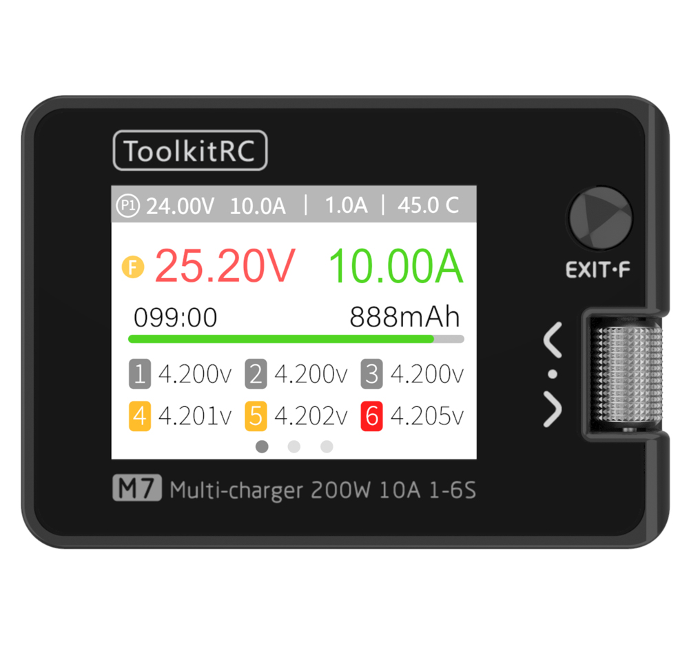 ToolkitRC M7 Charger Intellige - Drone Battery Voltage Checker ulasan dan harga