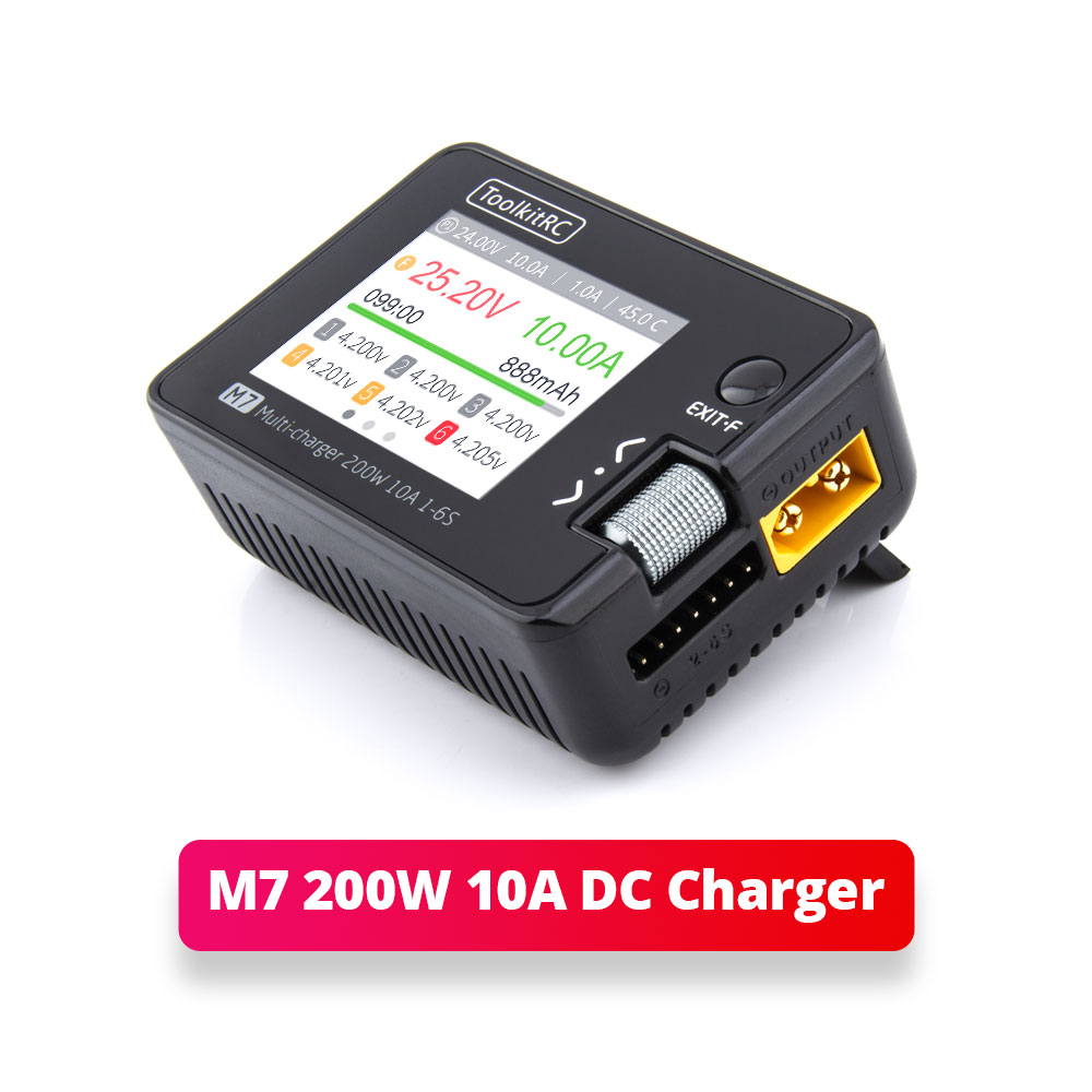 ToolkitRC M7 200W 10A Balance  - Drone Battery Voltage Checker ulasan dan harga
