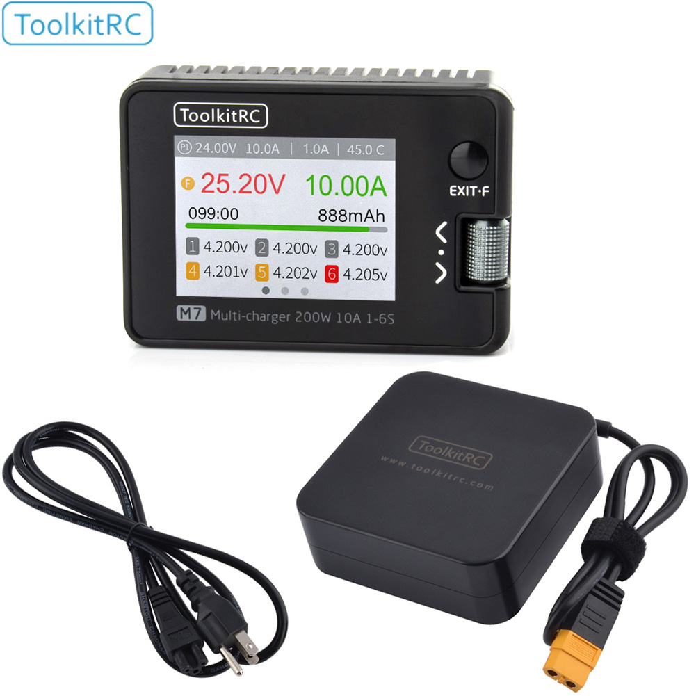 ToolkitRC M7 200W 10A Balance  - Drone Battery Voltage Checker ulasan dan harga