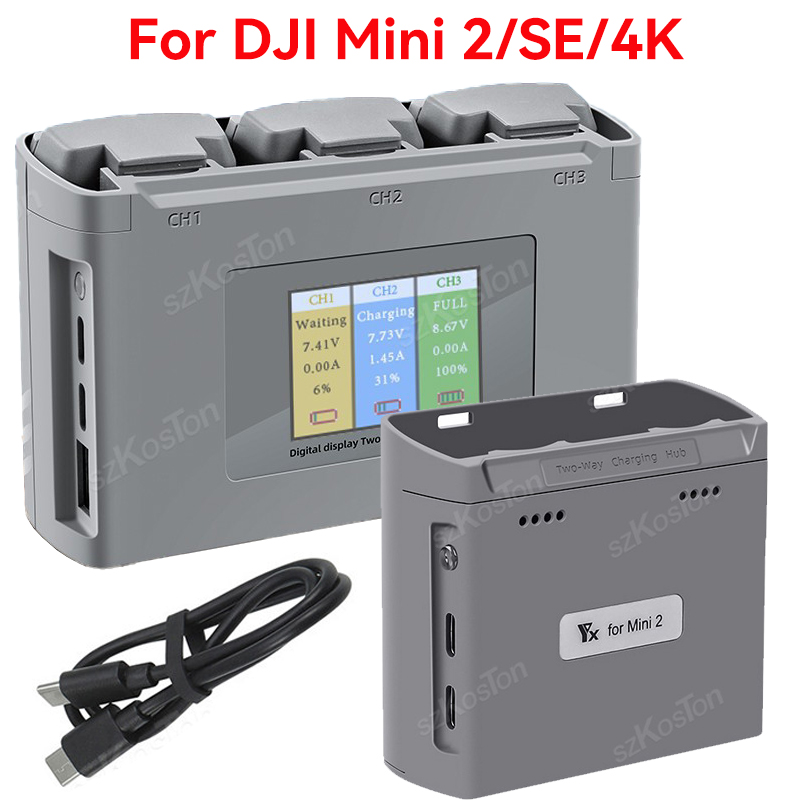 For DJI Mavic Mini 2/SE Mini 4 - Drone Battery Balance Charger ulasan dan harga