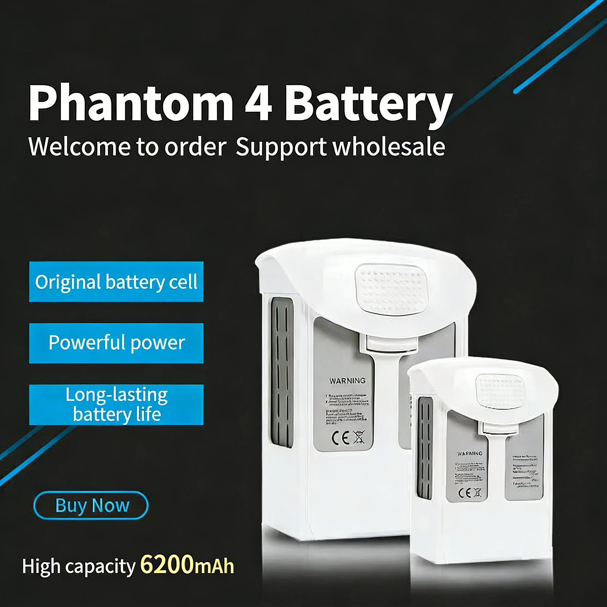New Phantom 4 battery 6200mah  - Drone Battery Li-Ion ulasan dan harga